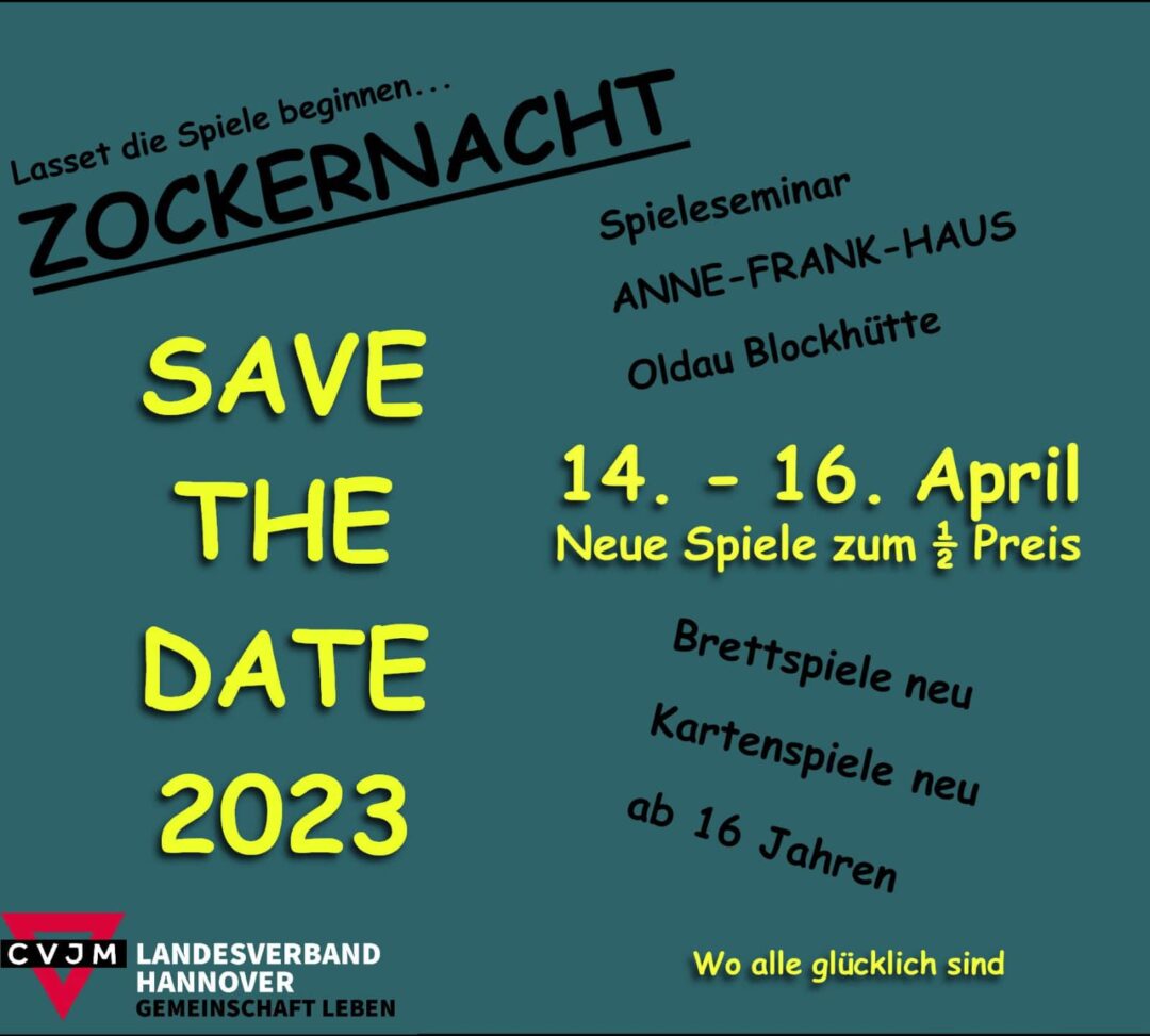 Zockernacht 2023 – Save the Date